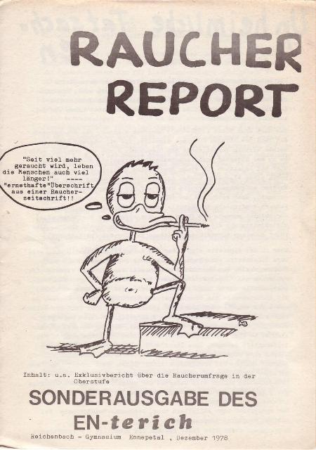 Ausgabe 1978 4 Sonderausgabe Raucher Report